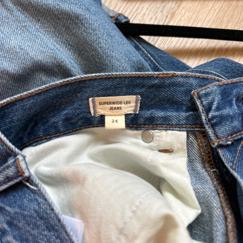 Madewell Super Wide Leg Jeans in Blue - Picture 8 of 8
